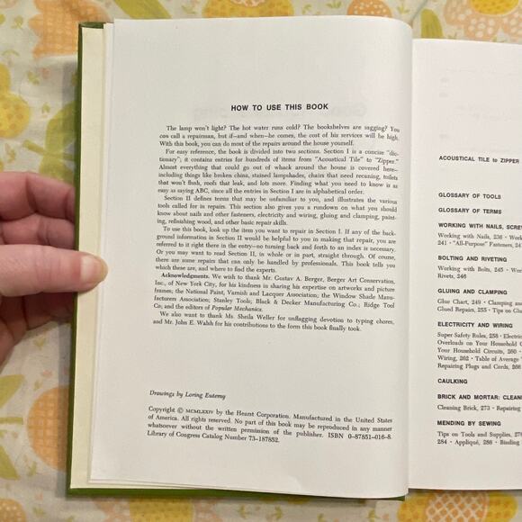 Good Housekeeping Guide To Fixing Things Around The House Book by Liles 1974 - Picture 3 of 12